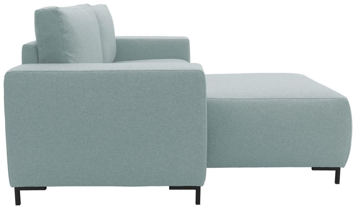 Ecksofa Looks Vi Blau Webstoff - Blau/Schwarz, Design, Textil (242/160cm) - LOOKS by W.Joop