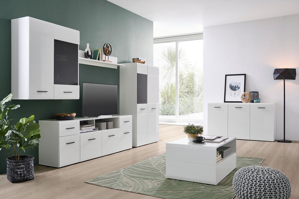 WANDREGAL Avanti Weiß B: 150 cm - Weiß, MODERN, Holzwerkstoff (140/22/20cm) - Hom`in