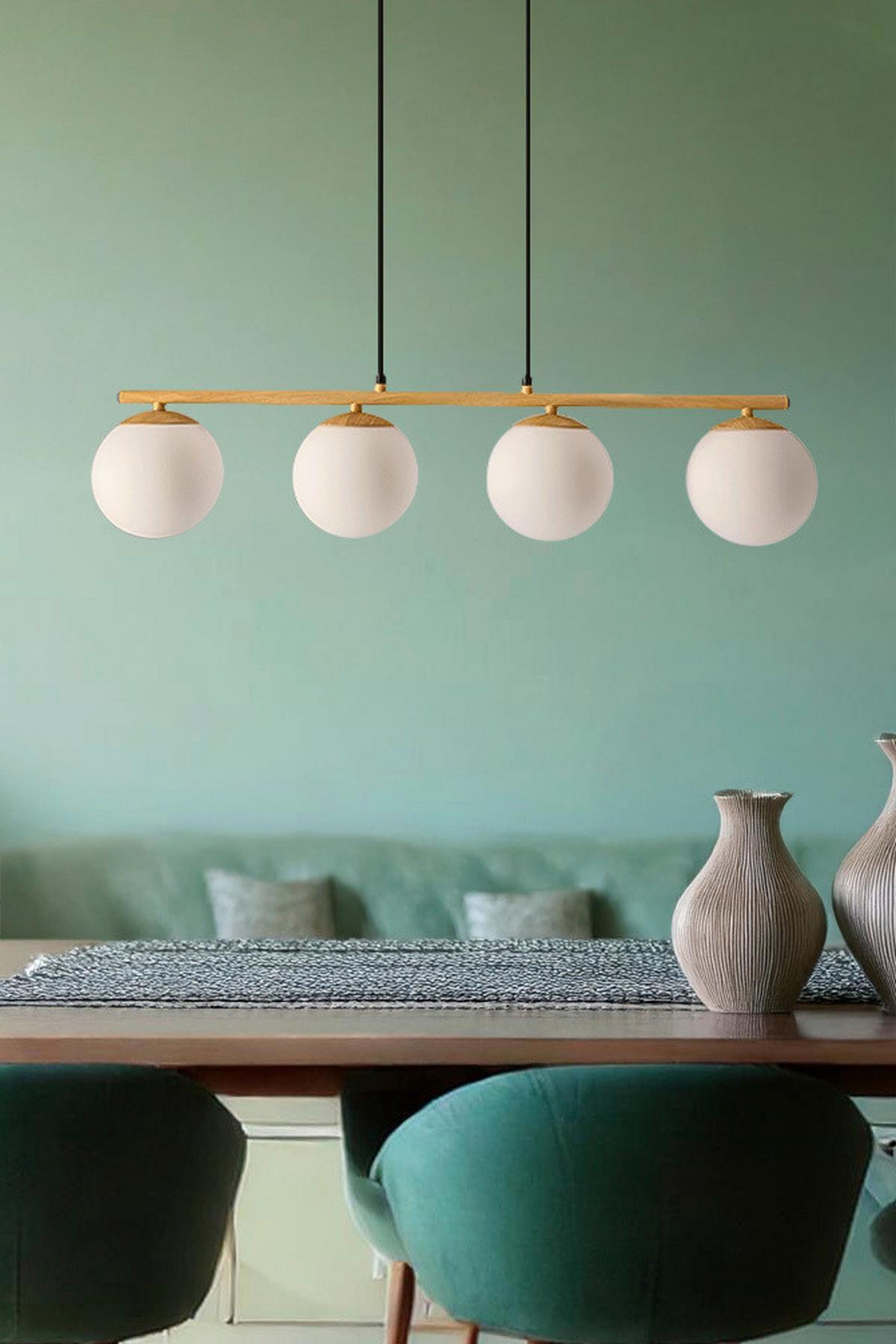 Pendelleuchte 34-37442 Carrine - Eichefarben/Schwarz, KONVENTIONELL, Metall (68/13/100cm)