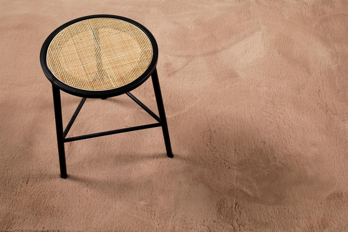 Hochflorteppich Alice Altrosa 100 Cm - Altrosa, KONVENTIONELL, Textil (100/100cm) - Esprit