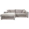 Ecksofa Funny S Links, Grau Schenkel: 180x265 Cm - Schwarz/Grau, Basics, Textil (180/265cm) - Livetastic
