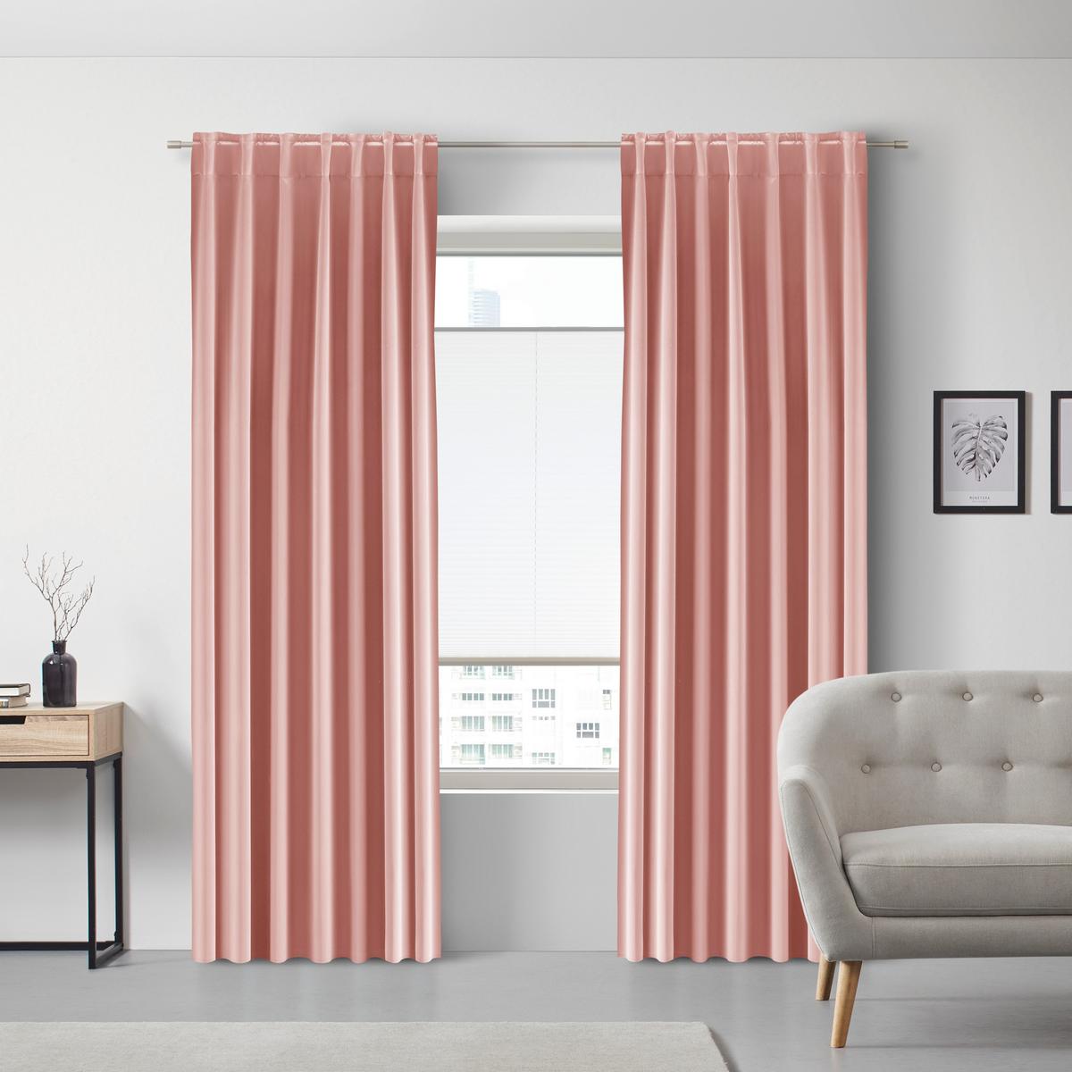 Zatemňovací závěs Riccardo,140/245cm,starorůžová - starorůžová, Moderní, textil (140/245cm) - Premium Living