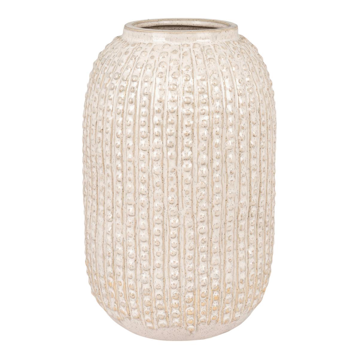 Vase Beige B: 16 cm - Beige, Design, Keramik (16/25.5/16cm)