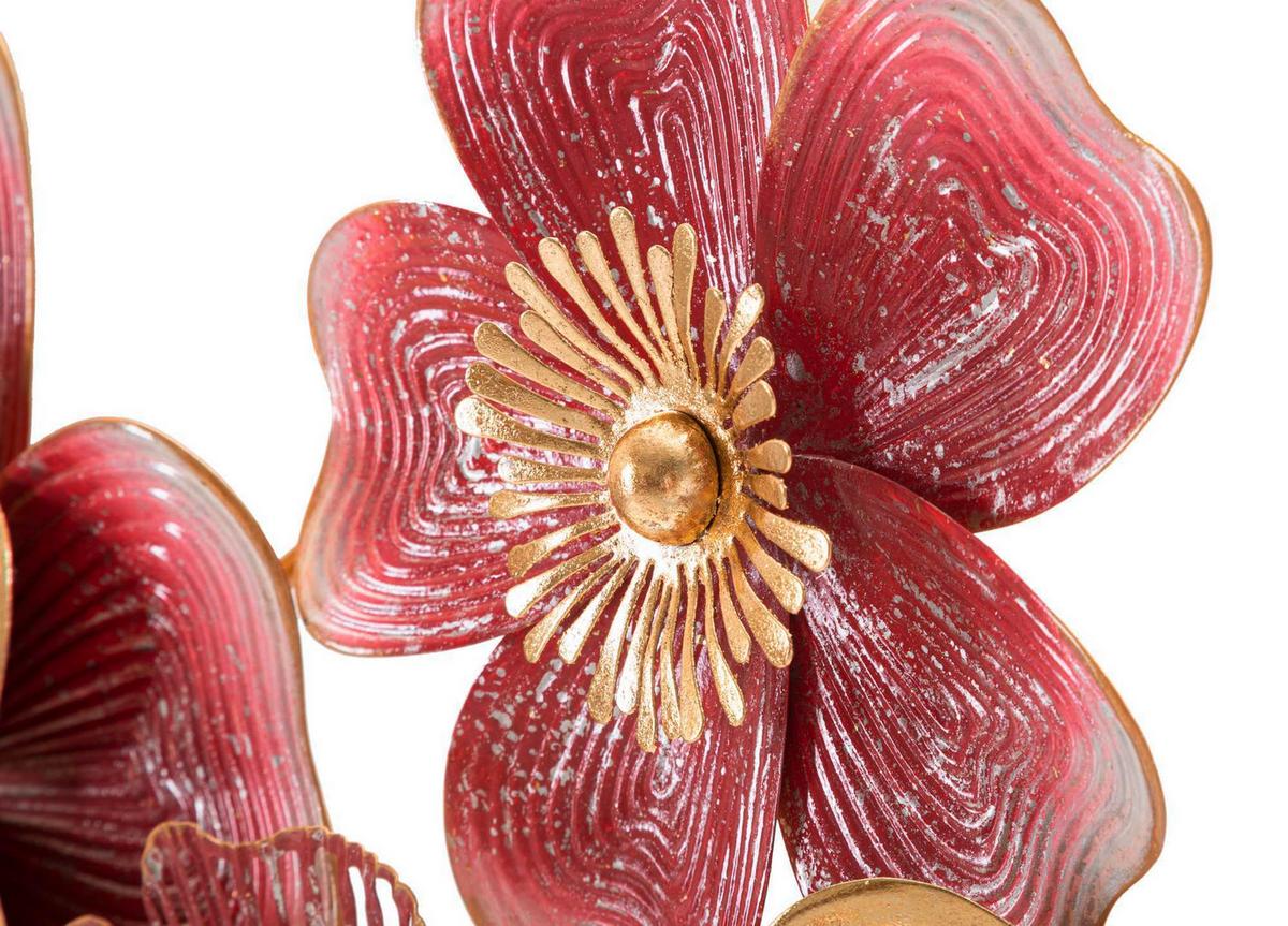 Wanddeko Lobi Goldfarben, Rosa B:91,4cm - Basics, Metall (91.4/50.8/6.4cm)