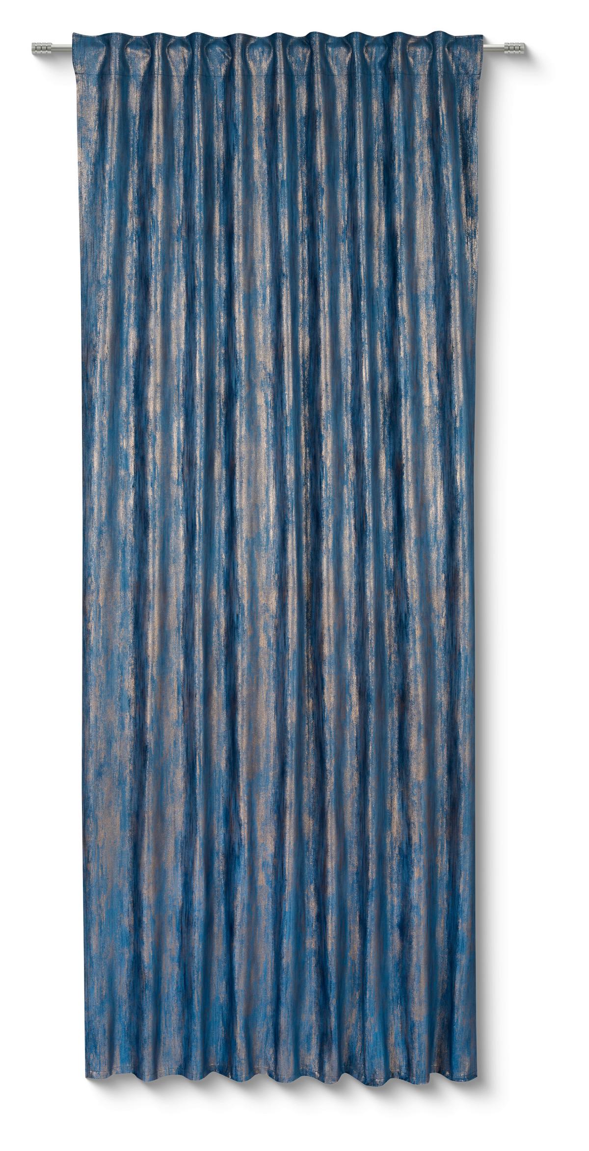 Készfüggöny Beverly Kb. 135/245cm - kék, Modern, textil (135/245cm) - Luca Bessoni