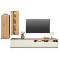 Wohnkombination 4 -Teilig. Power Alpinweiß - MODERN, Holzwerkstoff (297,2/219,2/40cm)