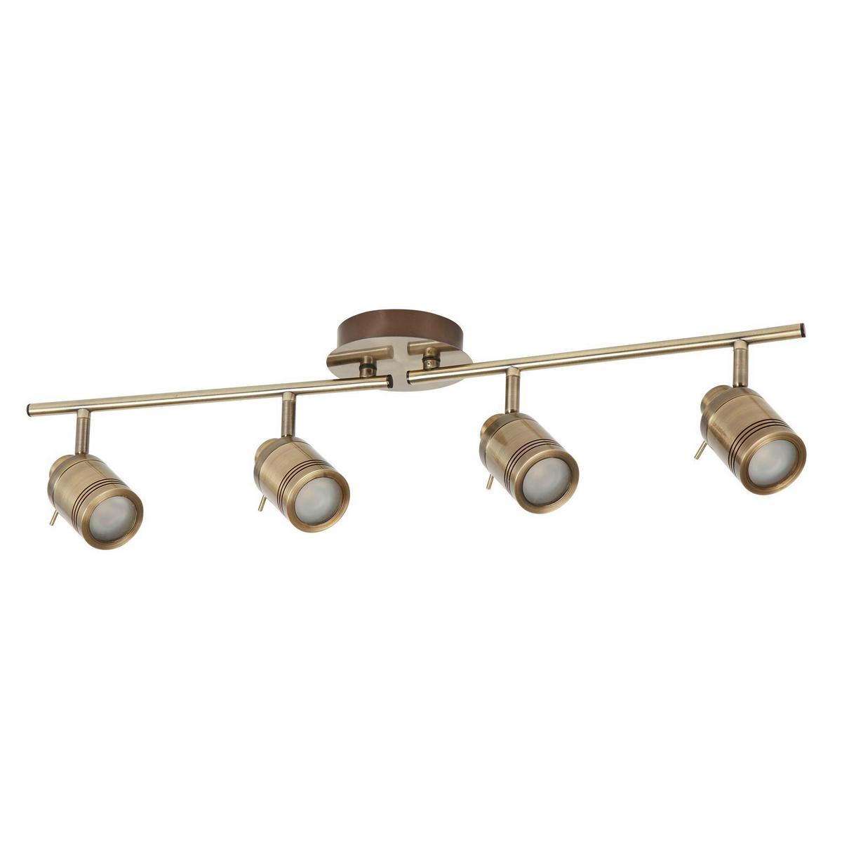 Deckenstrahler Samson 6604ab - Messingfarben, Basics, Metall (79/19.5/13cm)