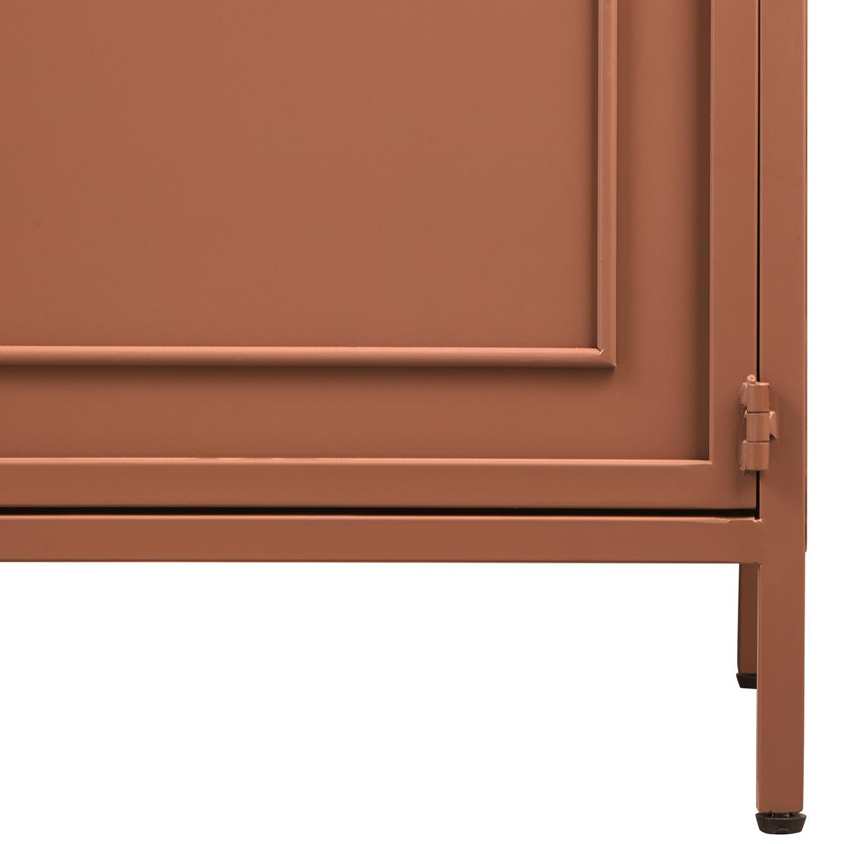 Vitrine Ronja Braun B: 110 Cm - Braun, Design, Glas/Metall (110/189/43cm) - Livetastic