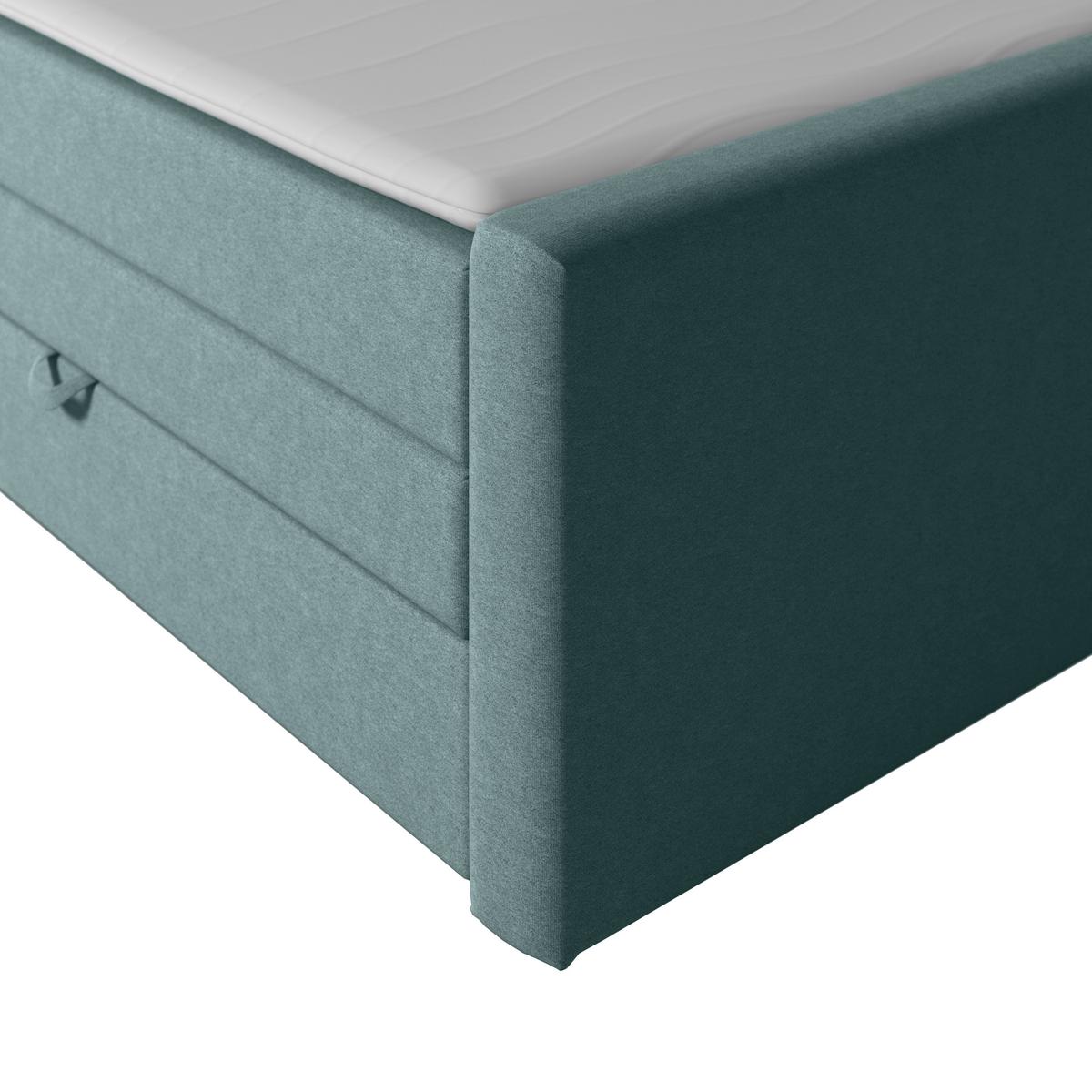 Boxspringbett mit Bettkasten Kyoto Blau 180x200 - Blau, MODERN, Holz/Kunststoff (180/200cm) - MID.YOU