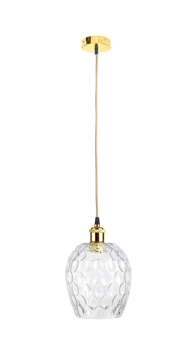 Hängeleuchte Corona H: 27 cm 1-Flammig - Klar, Trend, Glas (18/27/18cm) - Kayoom