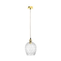 Hängeleuchte Corona H: 27 cm 1-Flammig - Klar, Trend, Glas (18/27/18cm) - Kayoom