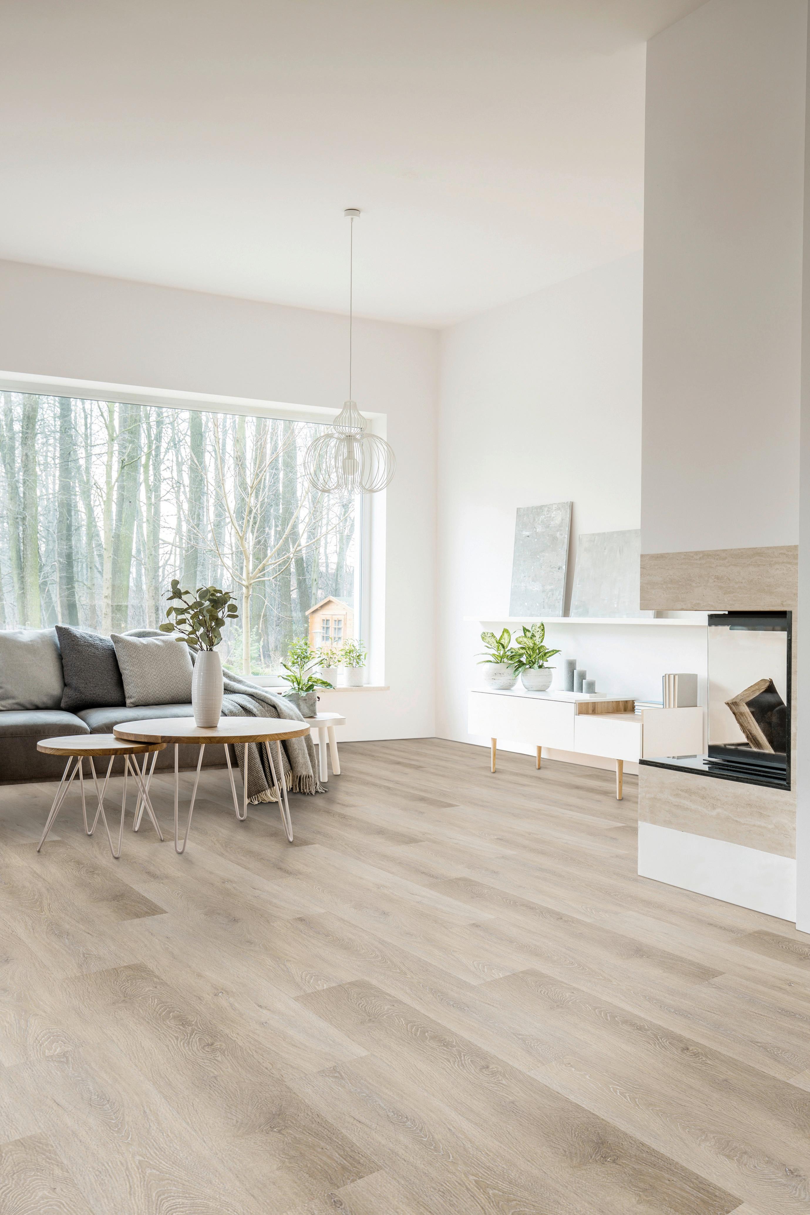 Vinylboden Eichefarbe Landhausdiele - Eichefarben, Basics, Kunststoff (18,3/122/0,5cm)