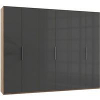Drehtürenschrank 300cm Level, Grau/eiche Dekor - Eichefarben/Grau, MODERN, Glas/Holzwerkstoff (300/236/58cm) - MID.YOU