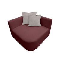 Sofa Zuri Rot/creme, B: 110cm - Rot/Creme, Trend, Textil (110/75/115cm) - Livetastic