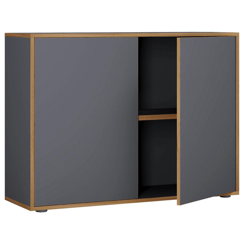 Aktenschrank Salia Anthrazit, Honigeiche B:100 cm