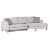 Ecksofa Rimini - Beige/Buchefarben, Design, Textil (271/165cm) - MID.YOU