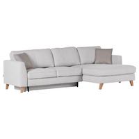Ecksofa Rimini - Beige/Buchefarben, Design, Textil (271/165cm) - MID.YOU