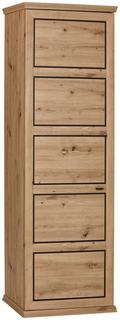 Garderobenschrank HARVEY in Eiche und Anthrazit Garderobenschrank HARVEY in Eiche und Anthrazit