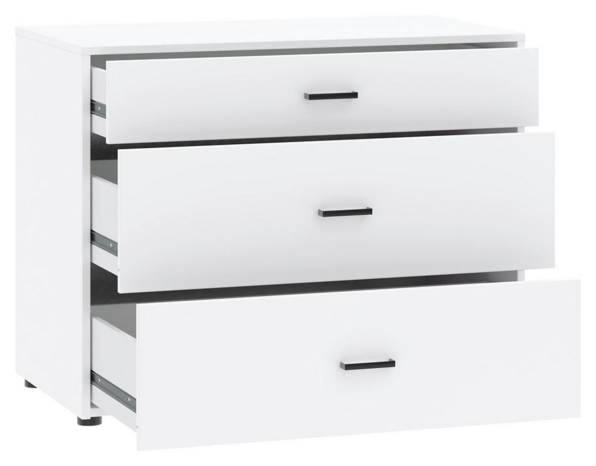 Kleiderschrank Kivo Weiß, B: 180 cm - Weiß, Basics, Holzwerkstoff (180/239,40/52,1cm)