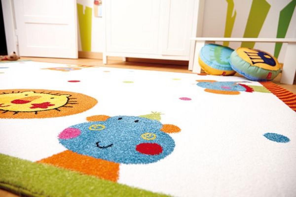 Kinderteppich Tierbilder Bunt Animal Festival 120x170 Cm - Multicolor/Weiß, Trend, Textil (120/170cm) - Sigikid