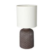TISCHLEUCHTE 41-79862 - Pink/Braun, KONVENTIONELL, Keramik/Kunststoff (15/15/32cm)