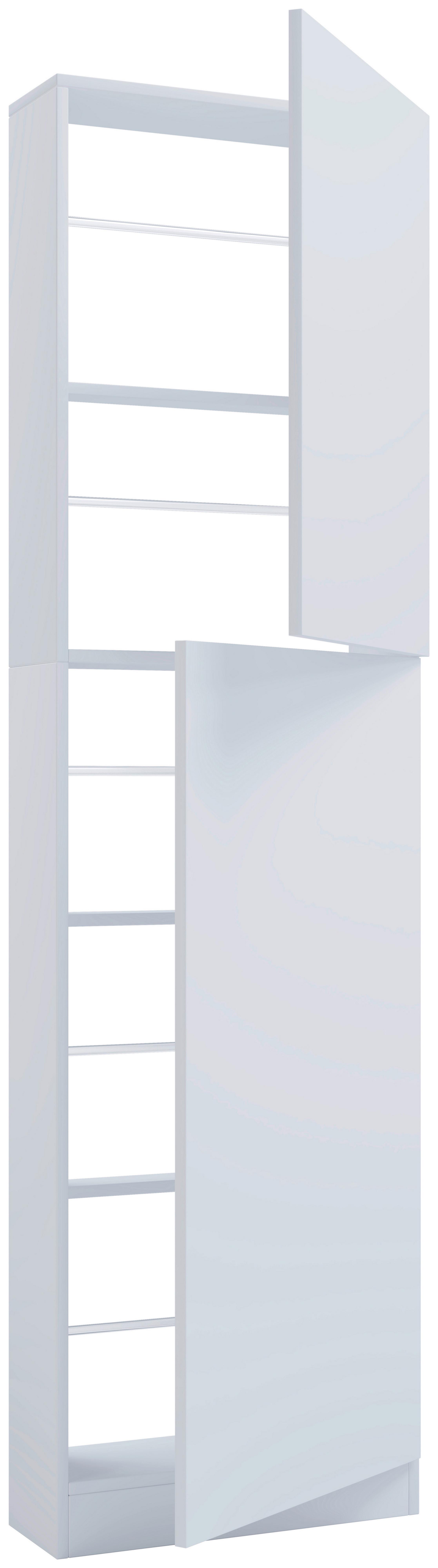 Schuhschrank Fulisa Weiß, 50 cm - Weiß, Design, Holzwerkstoff (50/180/17cm) - MID.YOU