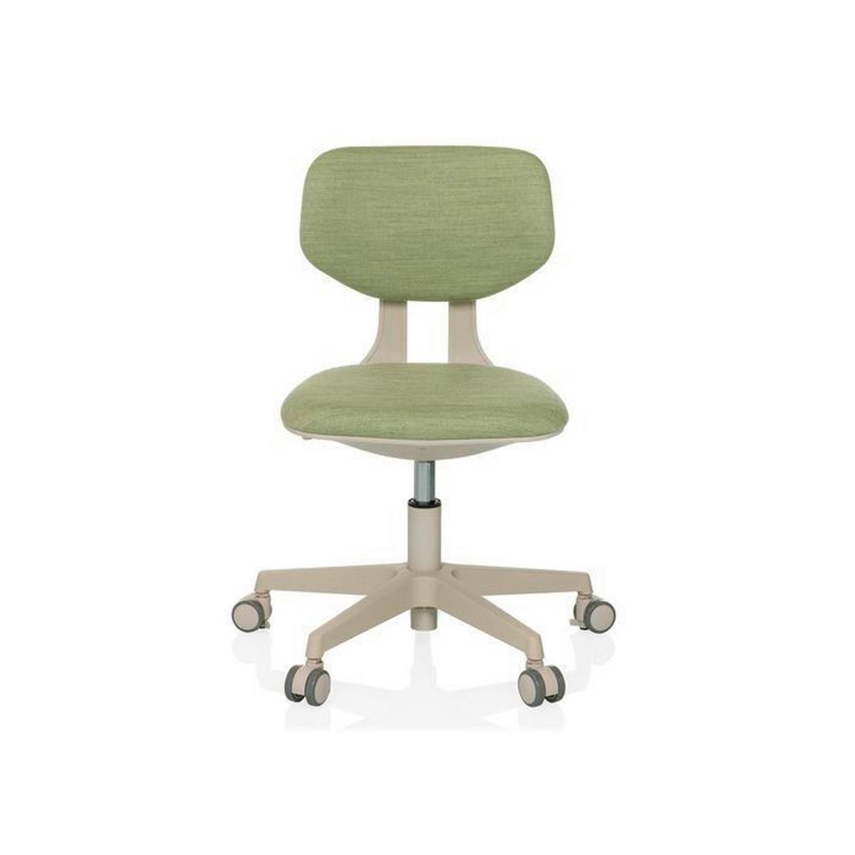 Jugenddrehstuhl Kiddy Classic Grün B: 52 cm - Creme/Grün, MODERN, Kunststoff/Textil (52/70 - 79/52cm) - MID.YOU