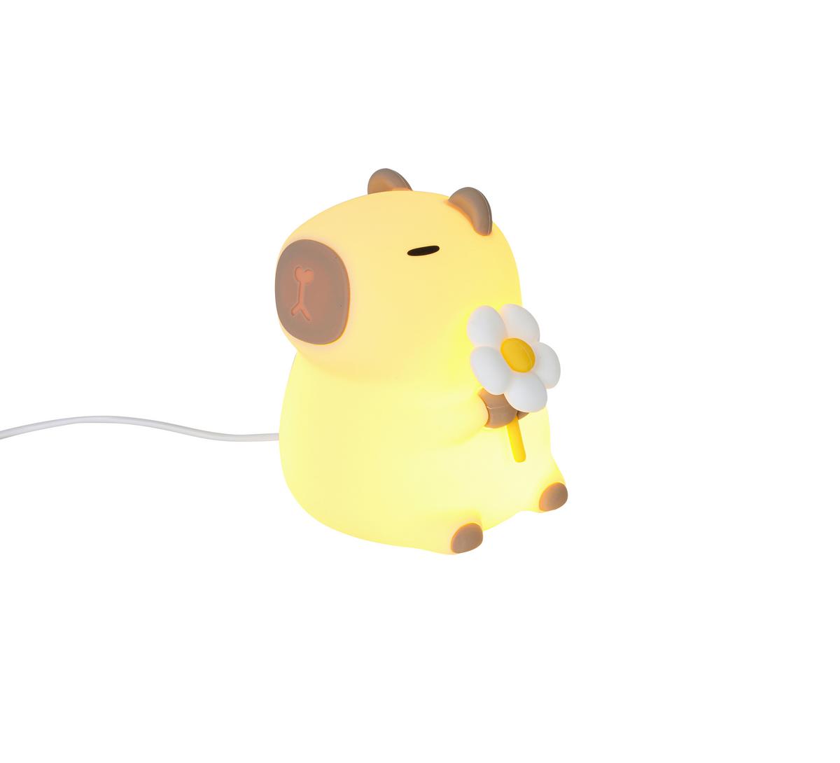 NOČNÍ SVĚTLO CAPYBARA - krémová, Moderní, plast (11/9,2/9cm) - Mömax