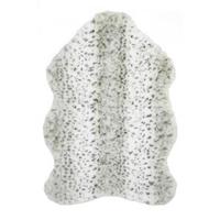 Fellteppich Leopard, 100% Polyester - Schwarz/Weiß, ROMANTIK / LANDHAUS, Textil (90/60cm) - James Wood