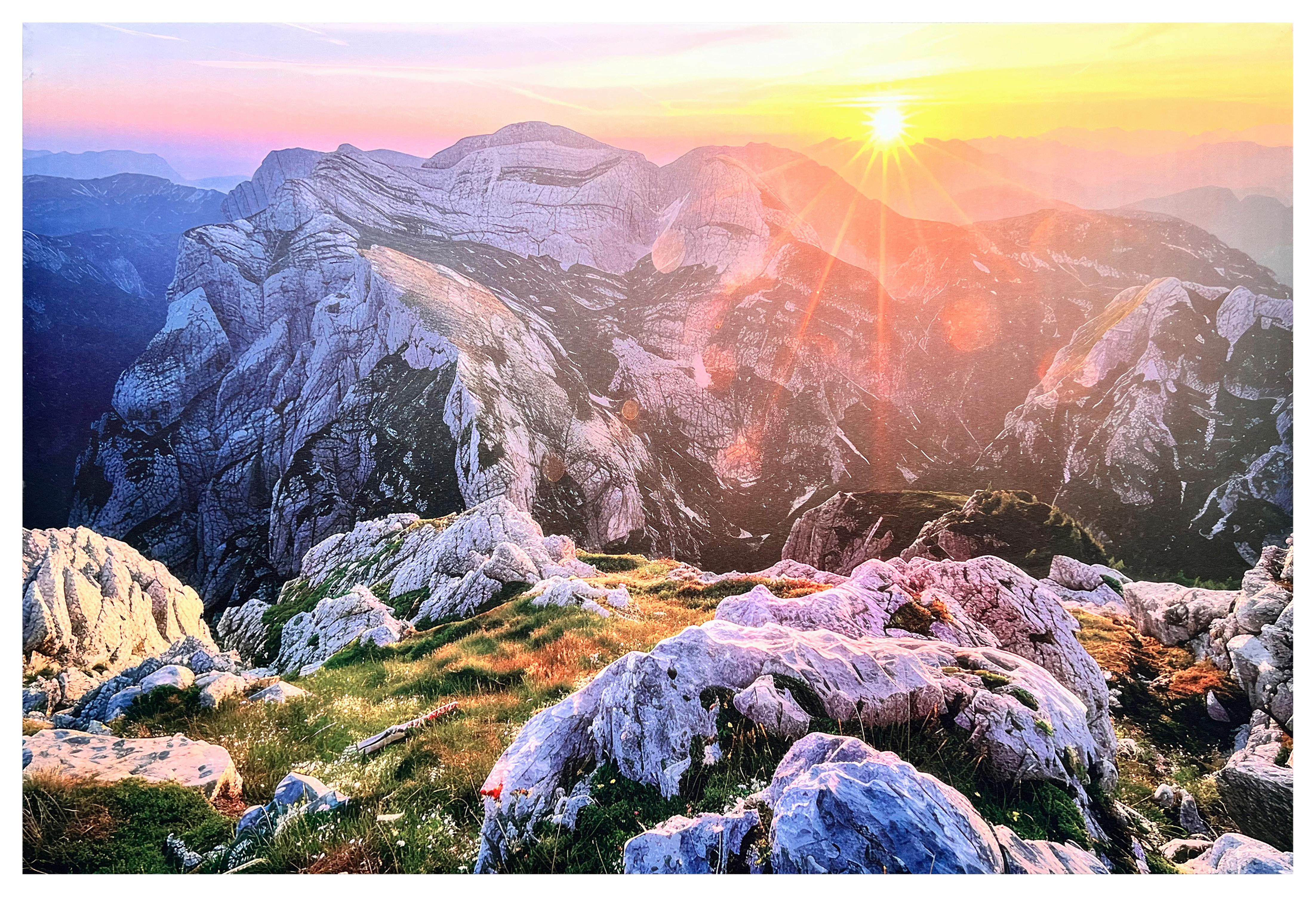 Leinwandbild Nele - Multicolor/Naturfarben, KONVENTIONELL, Holz/Textil (116/78/2,3cm) - Luca Bessoni