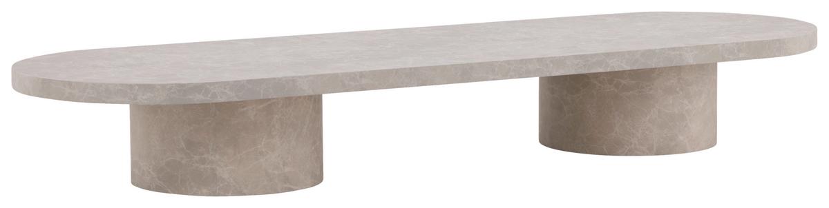 Couchtisch Narvik - Beige, Design, Holz (190/60/25cm) - Livetastic