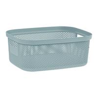 KOŠÍK NA DROBNOSTI STINE -L- CA. 12L -EXT- - modrá, Moderní, plast (38/28,5/15cm)