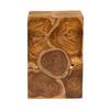 Beistelltisch aus Teakholz Radix, Naturfarben - Naturfarben, Natur, Holz (30/45/30cm) - Kayoom
