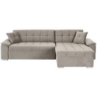 Ecksofa Bali Grau, 257x167cm - Beige, Trend, Textil (257/167cm) - Livetastic