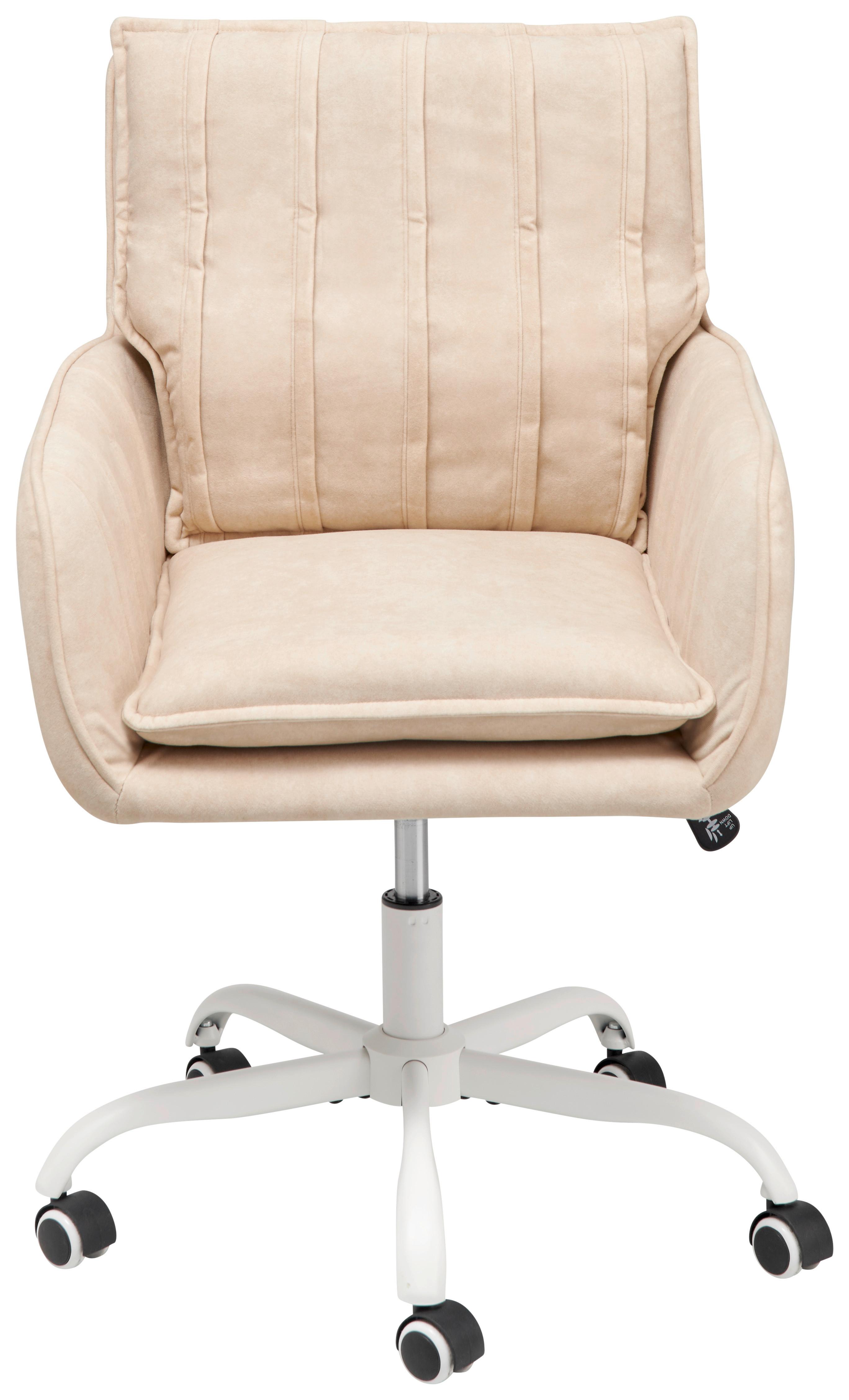 Drehstuhl Seattle - Beige, LIFESTYLE, Holz/Kunststoff (56/89-97/69cm) - MID.YOU