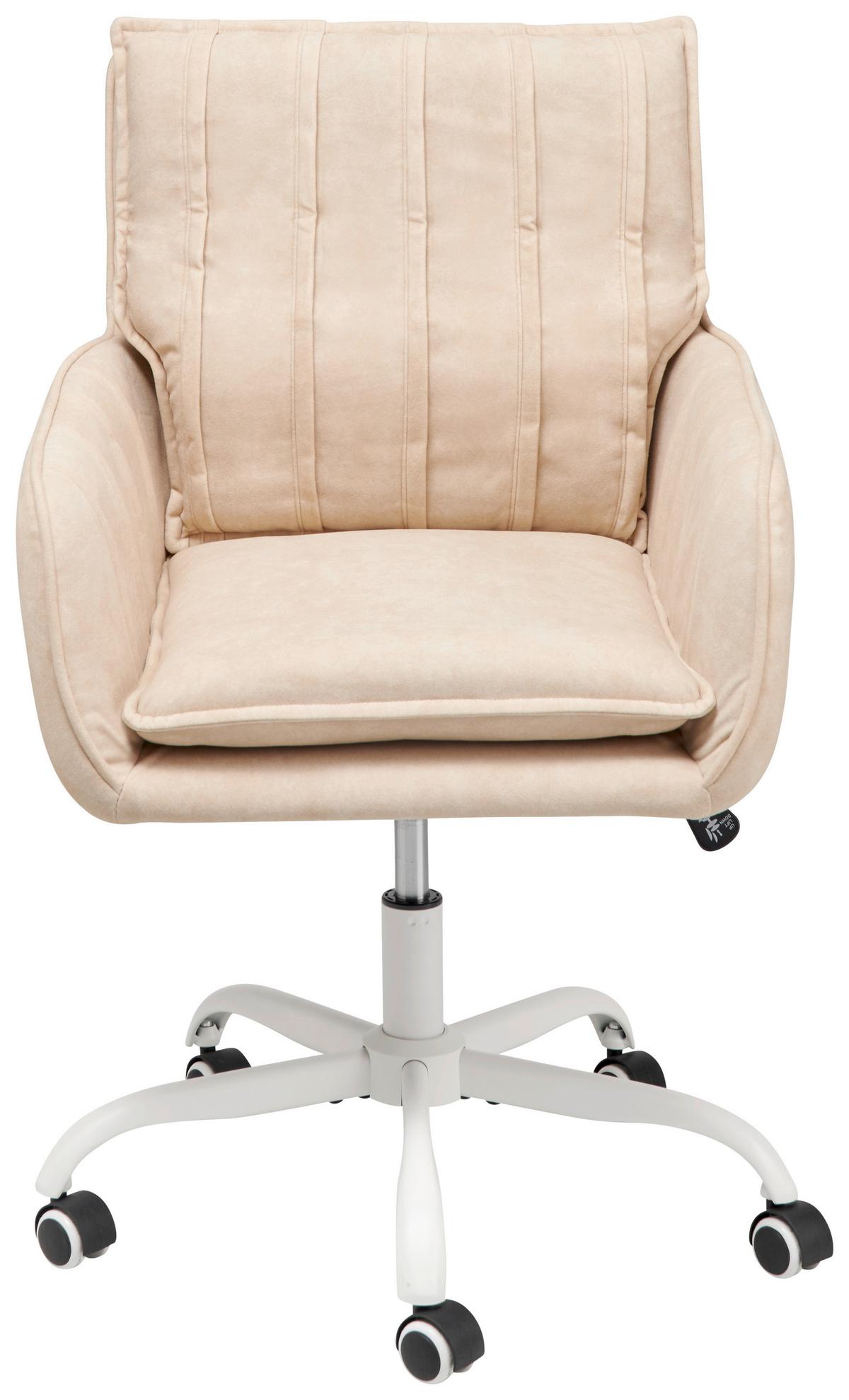 Drehstuhl Seattle - Beige, LIFESTYLE, Holz/Kunststoff (56/89-97/69cm) - MID.YOU