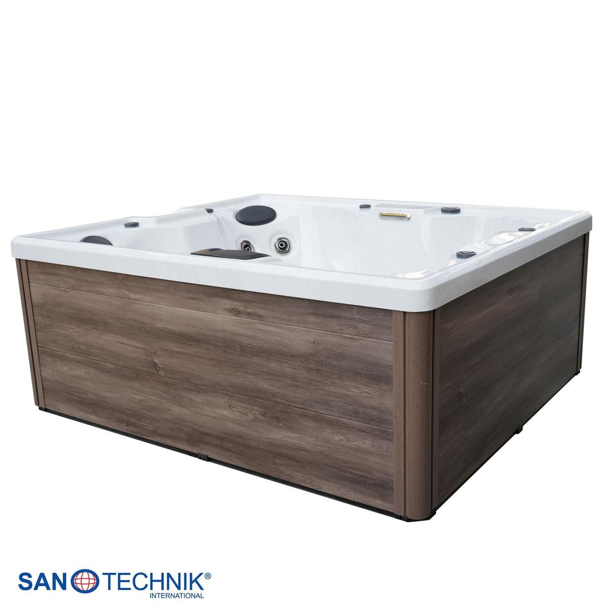 WHIRLPOOL Carole Grauweiß B: 210 cm - Grauweiß, KONVENTIONELL, Kunststoff (210/180/82cm) - Sanotechnik