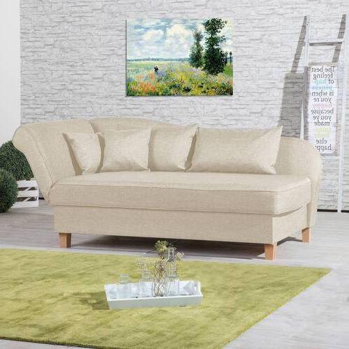 Récamiere Selma In Beige B: 190 Cm - Beige/Buchefarben, Design, Textil (190/82/88cm) - Max Winzer