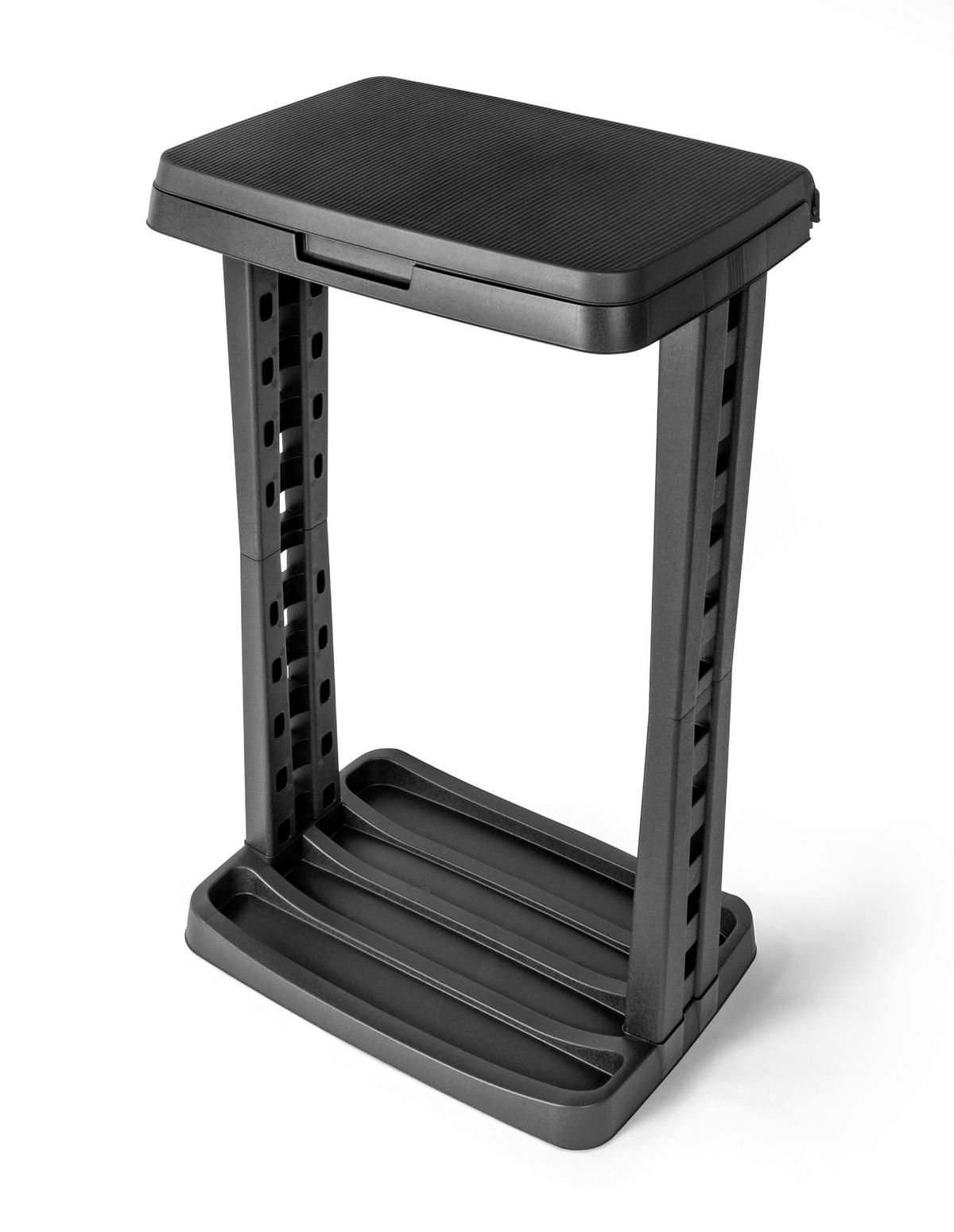 Müllsackständer Joanna - Dunkelgrau, KONVENTIONELL, Kunststoff (43/31/73cm)