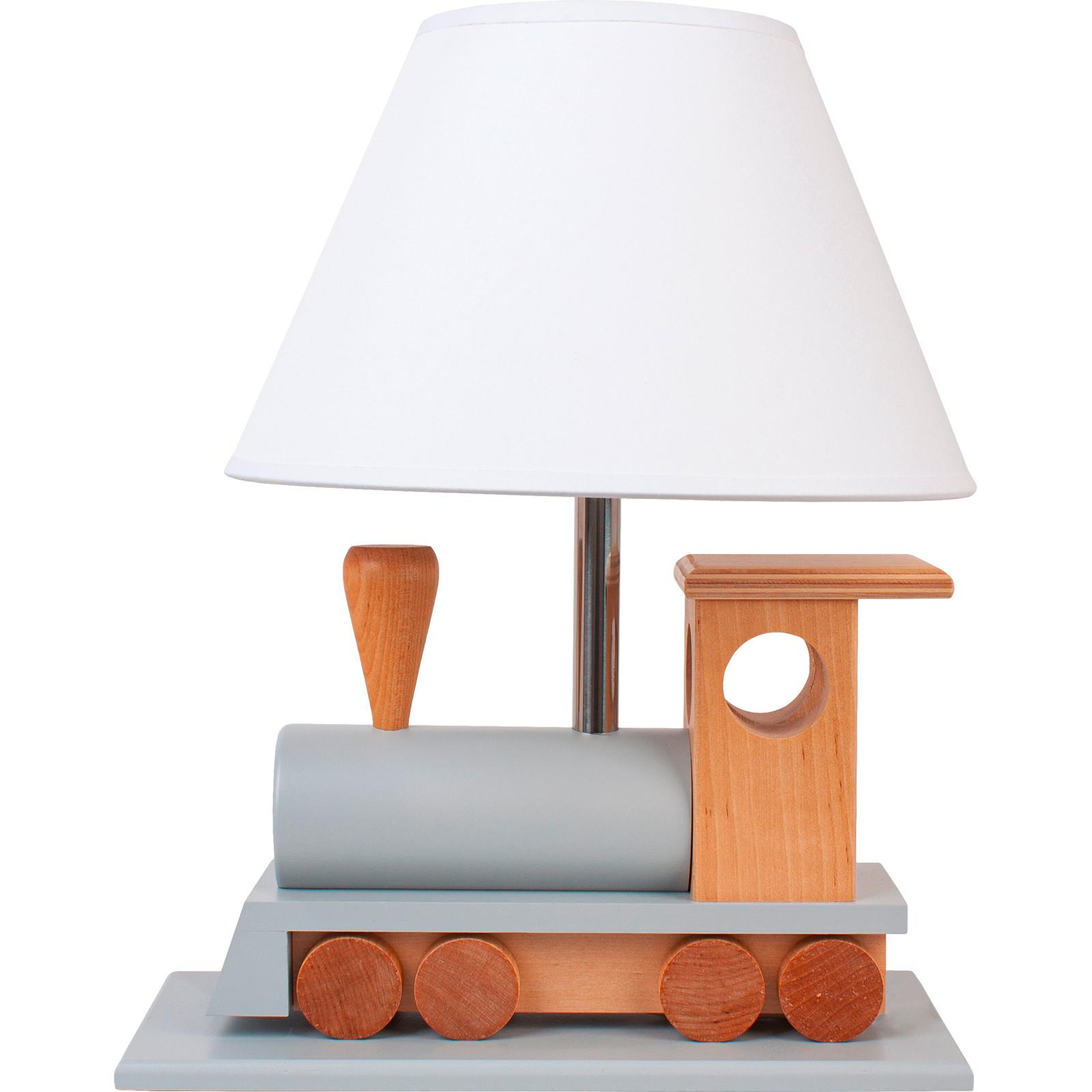 Kindertischleuchte 4112040 Lokomotive- Nat/grau - Naturfarben/Grau, Basics, Holz (32/14/27cm)