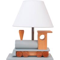 Kindertischleuchte 4112040 Lokomotive- Nat/grau - Naturfarben/Grau, Basics, Holz (32/14/27cm)