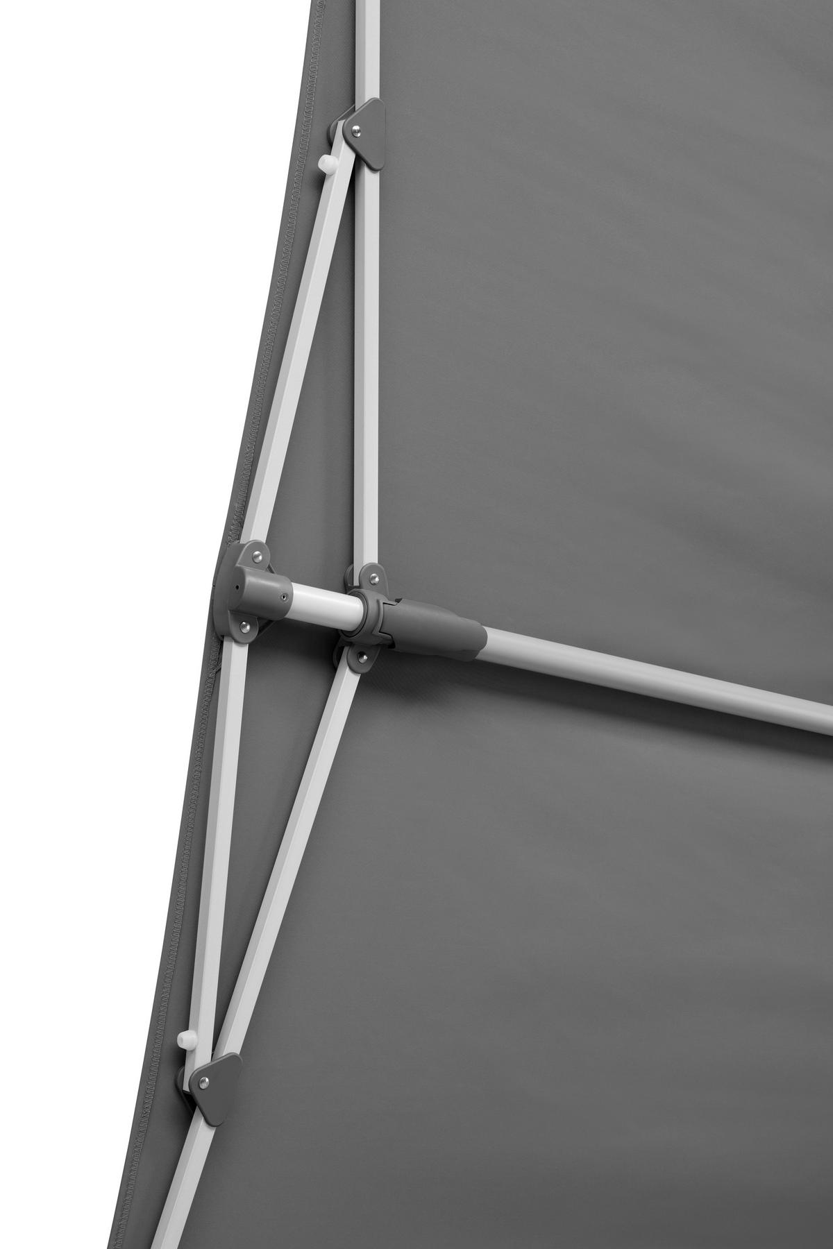 Ampelschirm Novara BxHxT: 190x188x140 cm Anthrazit - Anthrazit, Basics, Textil/Metall (190/188/140cm) - Schneider