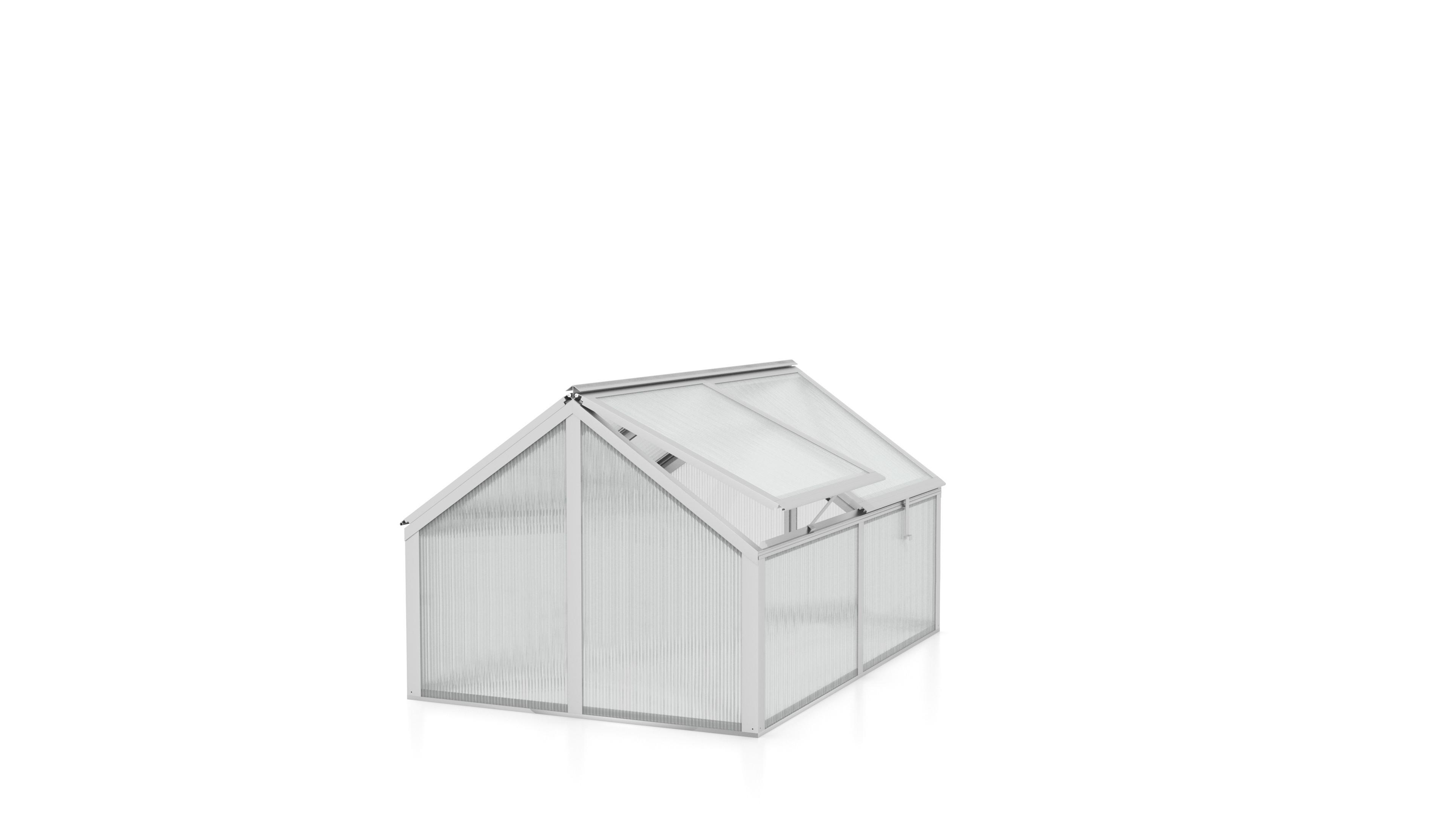 Hochbeetaufsatz Aluminium Gamma 89x38,4x124,3 Cm - Alufarben, Basics, Metall (89/38,4/124,3cm)