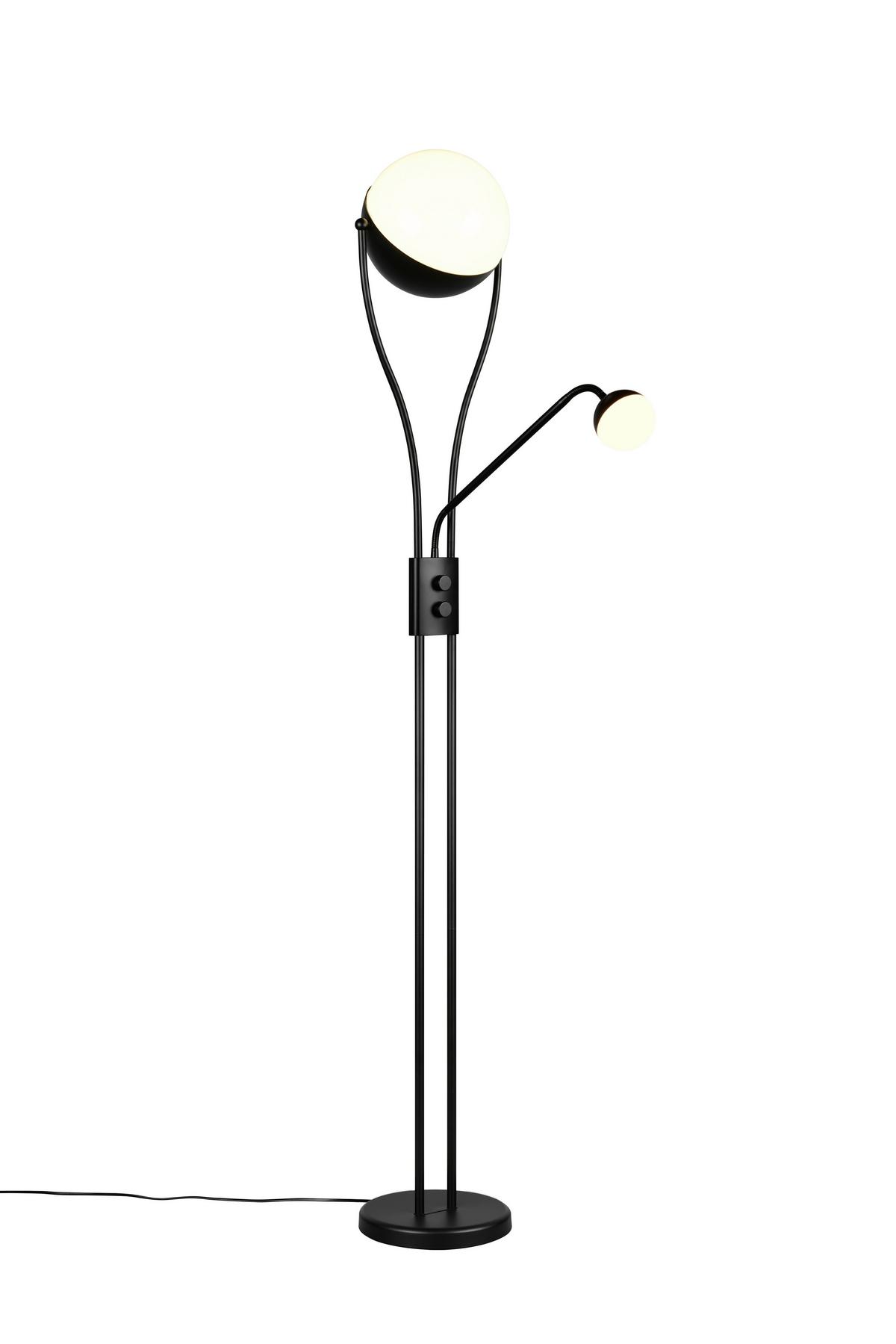 LED-Stehleuchte 478310232 Chris - Schwarz/Weiß, Design, Kunststoff/Metall (30/180cm) - Trio Leuchten