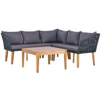 Lounge Garnitúra Trendy - akáciaszínű/antracit, Modern, textil/fa (199/199cm) - Beldano