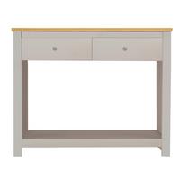 Konsolentisch Emerald Creme, Eiche Dekor L: 35cm - Eichefarben/Creme, Design, Holzwerkstoff (35/97/76cm) - MID.YOU