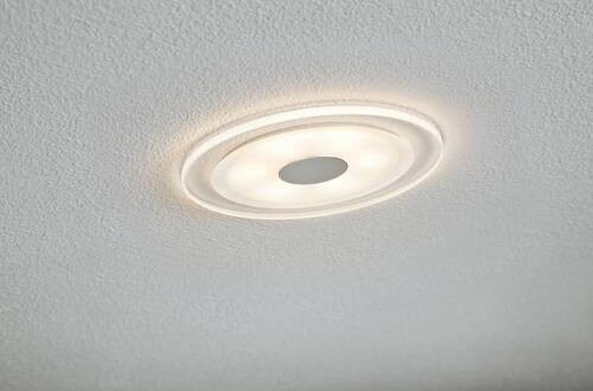 Led-deckenleuchte 3er-set Ø 12 Cm, 1-Flammig, Rund - Basics, Metall (12cm) - Paulmann