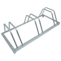 Fahrradständer Für 3 Räder Bodenmontage 88x40x45 Cm - Silberfarben, MODERN, Metall (88/40/25cm) - Suki