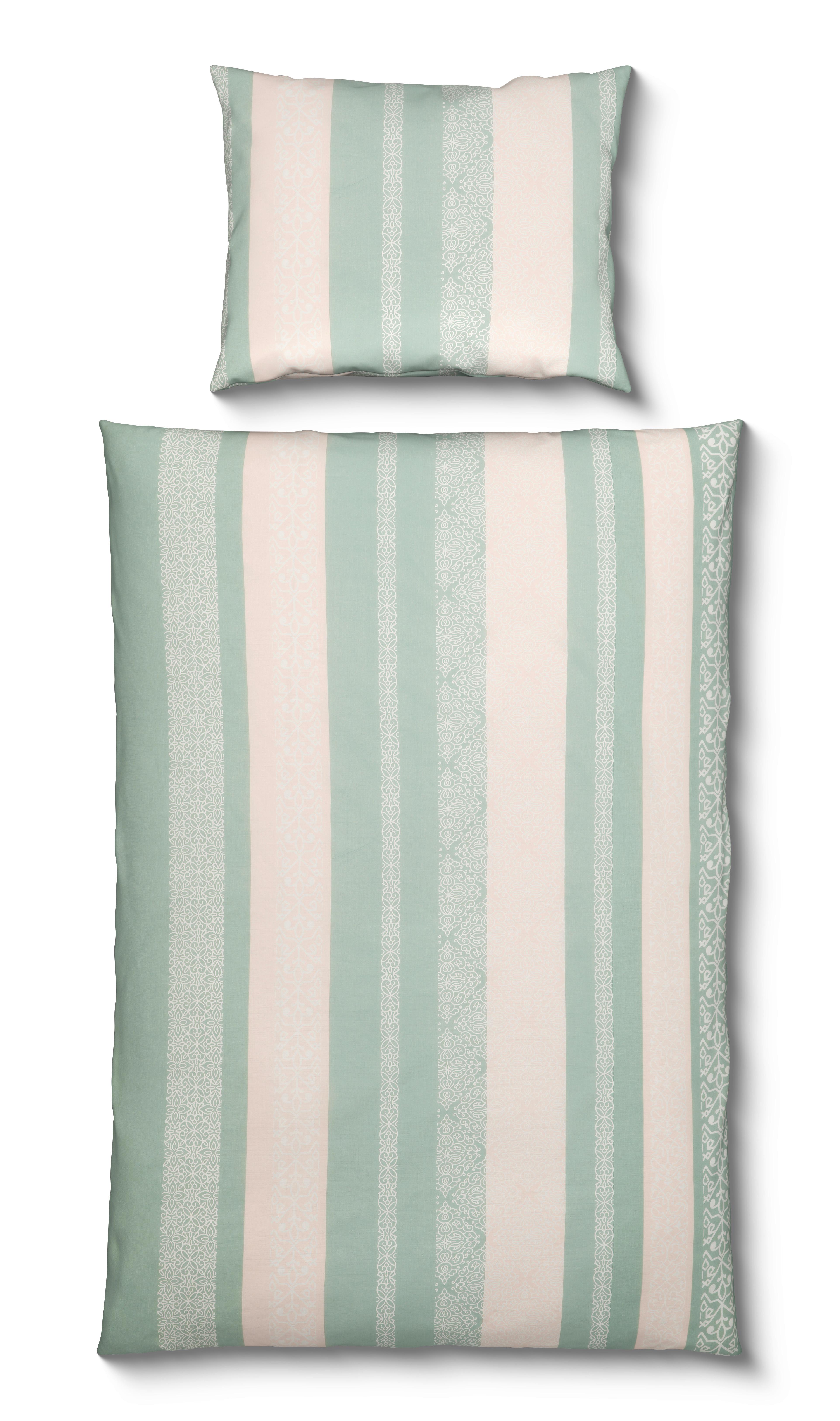 Bettwäsche Doreen - Mintgrün, MODERN, Textil - Luca Bessoni