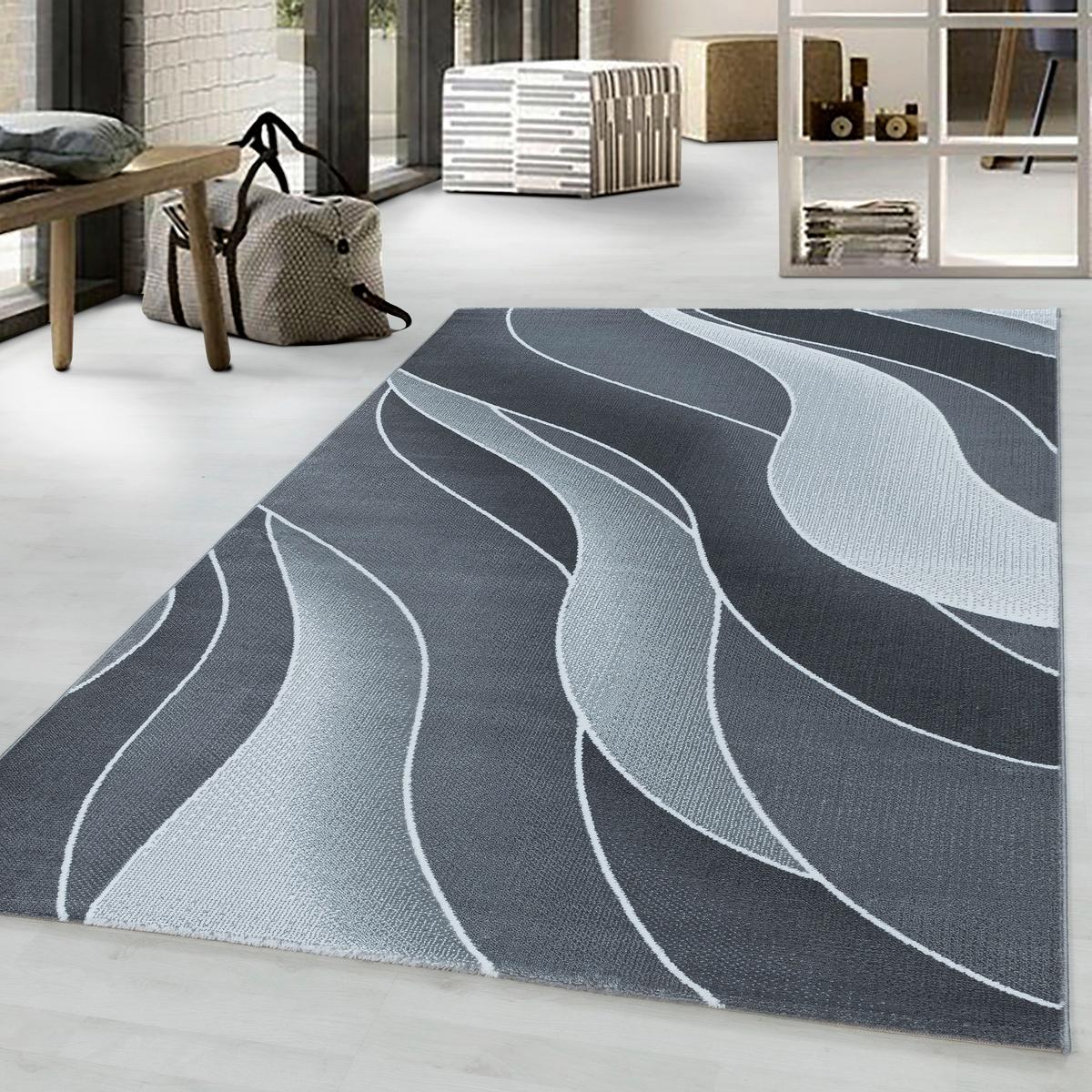 Webteppich Grau Costa 200x290 cm - Grau, Design, Textil (200/290cm)